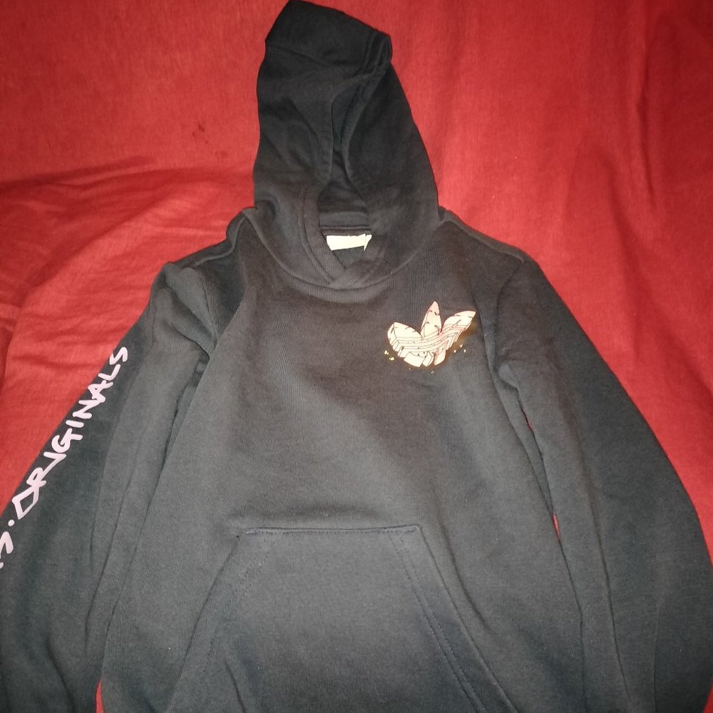 Girls Hooded Sweater Navy Blue